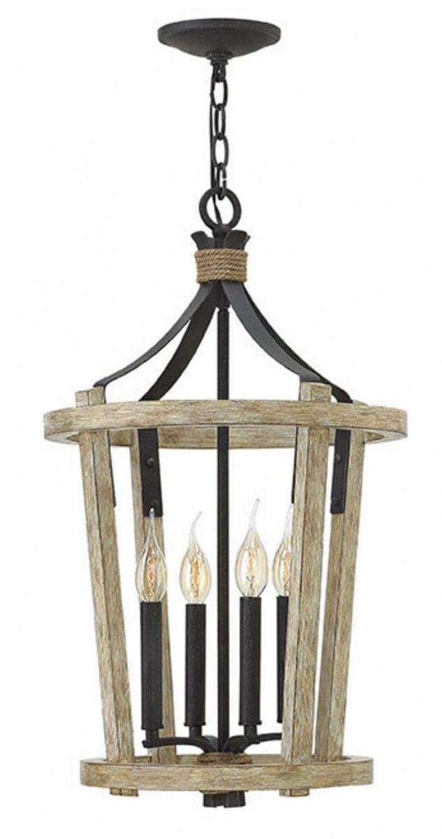 Fredrick Ramond Sherwood 4-Light Chandelier in Cottage Whitewash