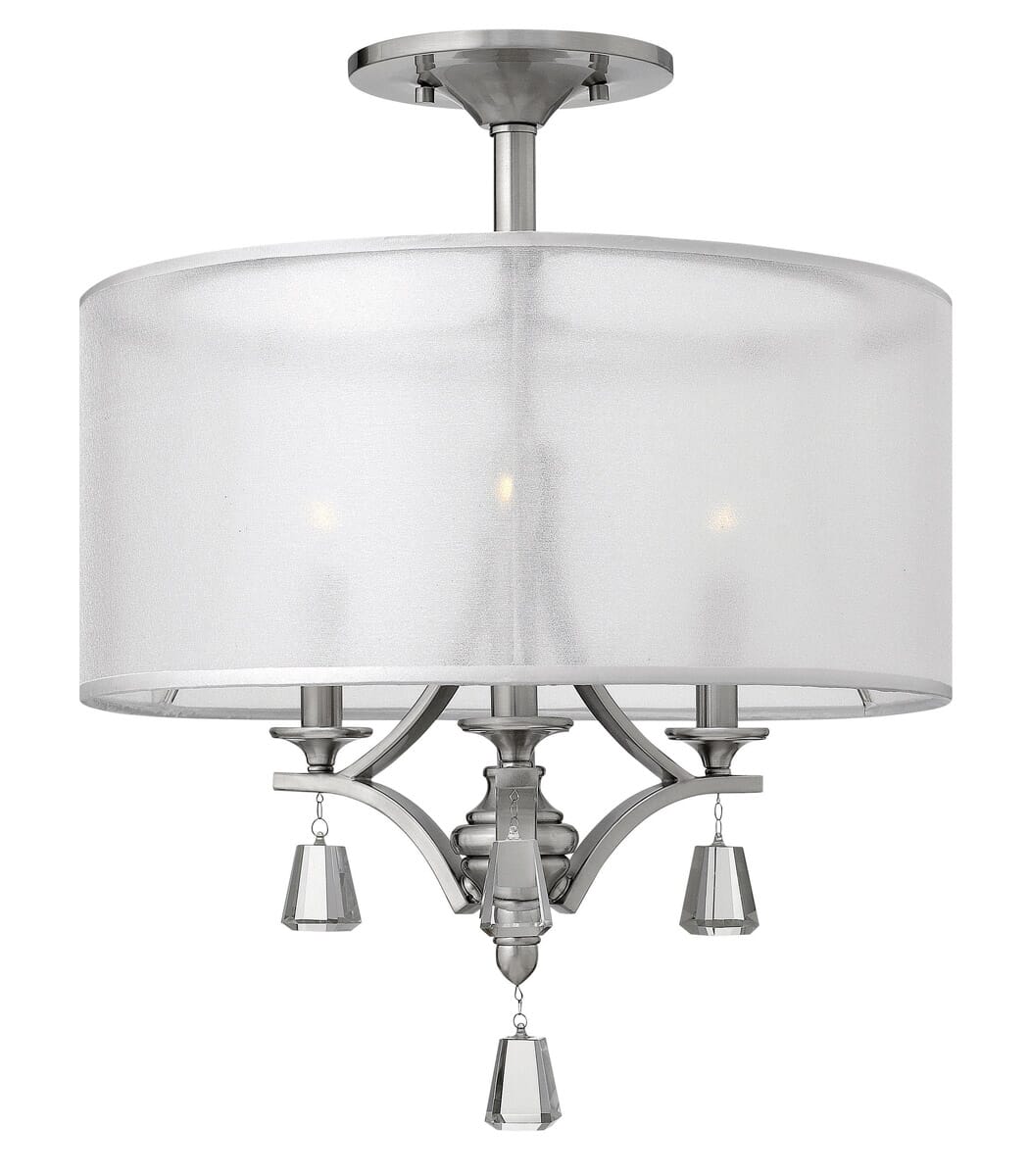 Fredrick Ramond Mime 3-Light Ceiling Light in Brushed Nickel*