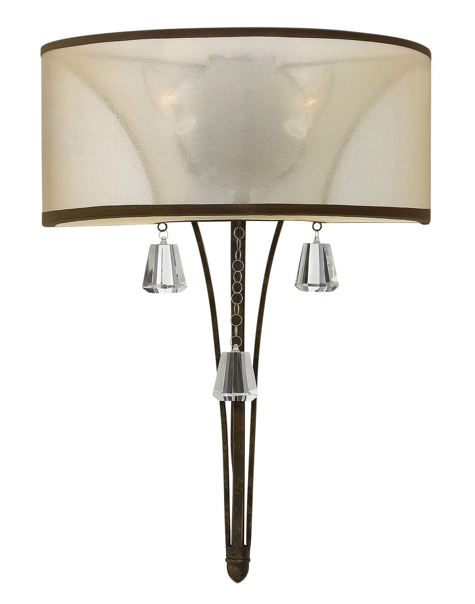 Fredrick Ramond Mime 2-Light 21" Wall Sconce in French Bronze