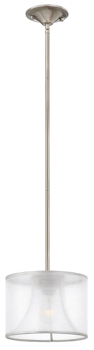 Fredrick Ramond Mime 7" Mini Pendant in Brushed Nickel*