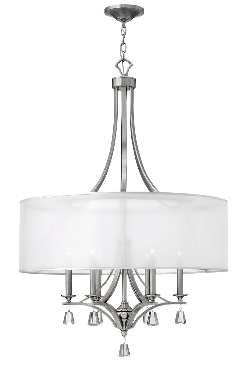 Fredrick Ramond Mime 6-Light Foyer Light in Brushed Nickel*