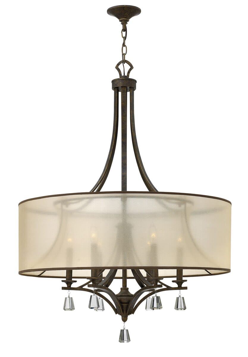 Fredrick Ramond Mime 6-Light Foyer Light in French Bronze*