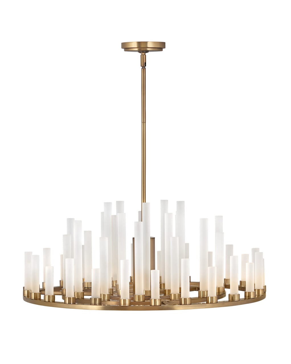 Fredrick Ramond Trinity LED Chandelier in Heritage Brass