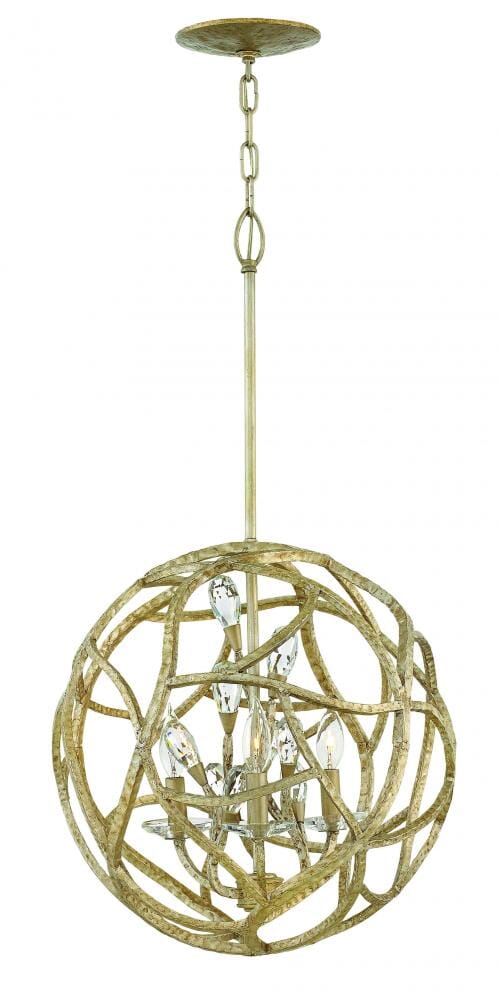 Fredrick Ramond Eve 3-Light Chandelier in Champagne Gold