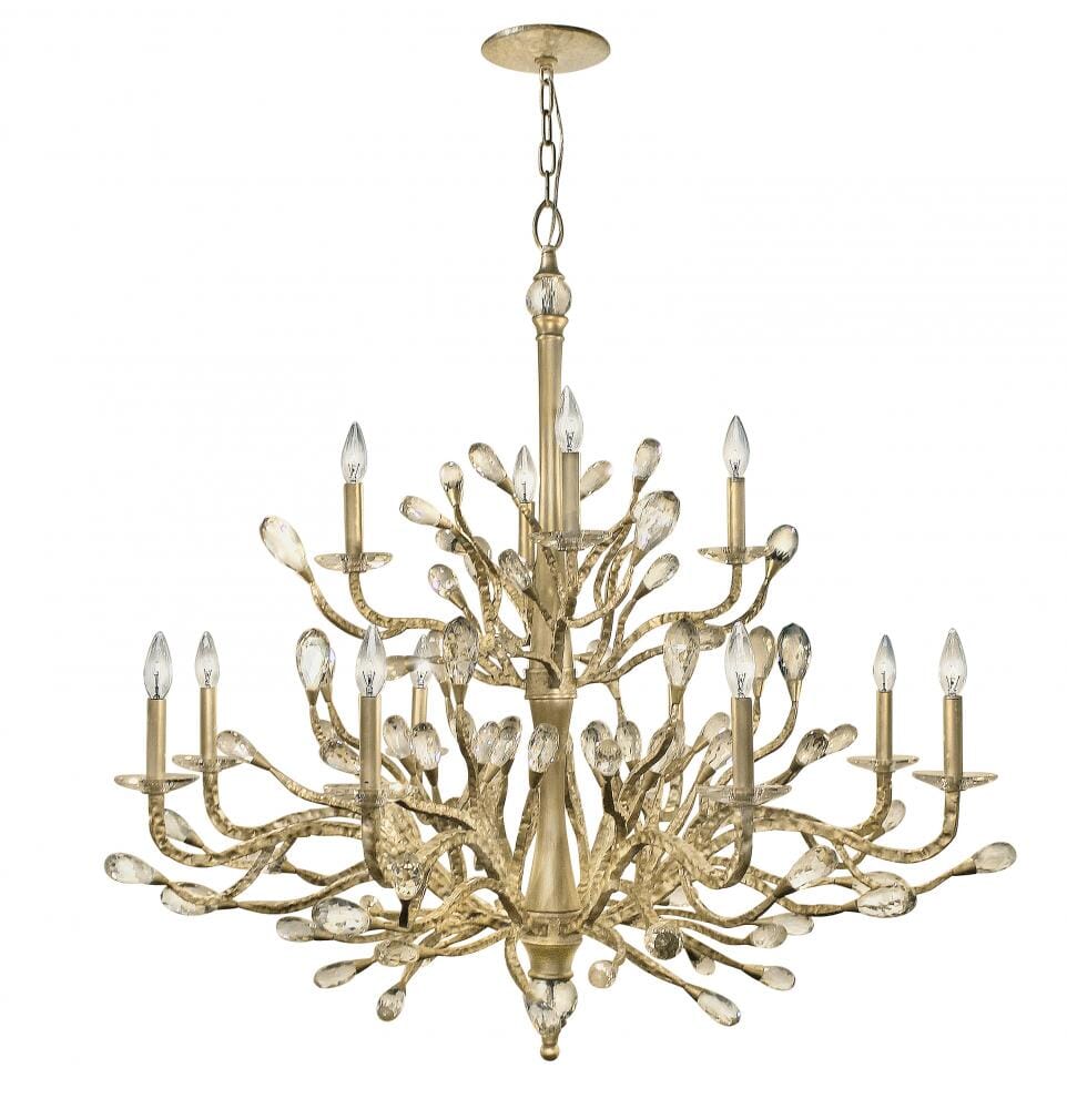 Fredrick Ramond Eve 12-Light Foyer Light in Champagne Gold