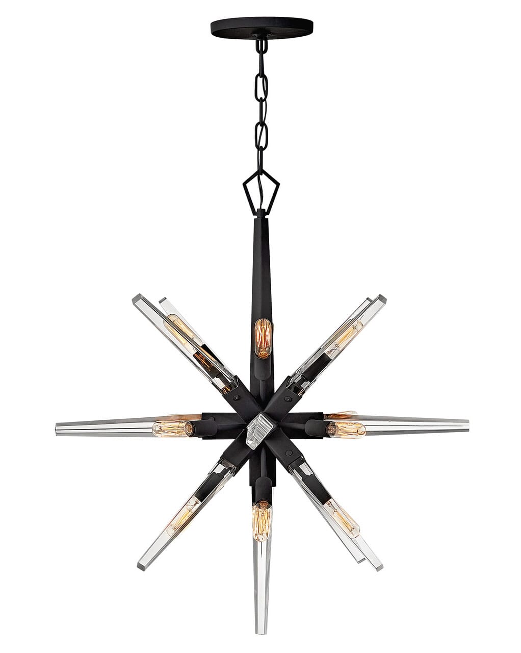 Fredrick Ramond Ariel 12-Light Chandelier in Black*