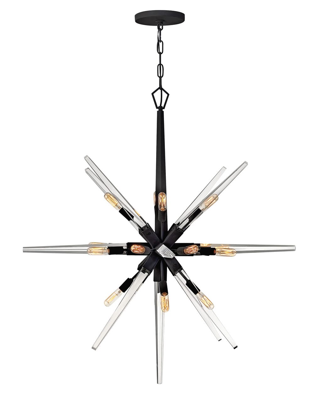 Fredrick Ramond Ariel 16-Light Chandelier in Black*