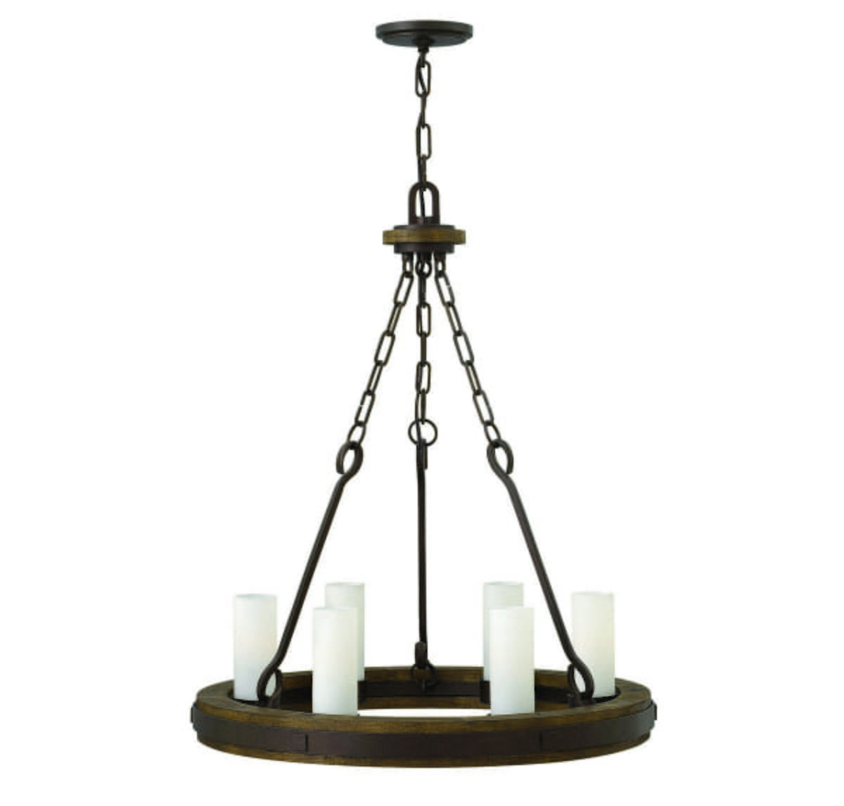 Fredrick Ramond Cabot 6-Light Chandelier in Rustic Iron