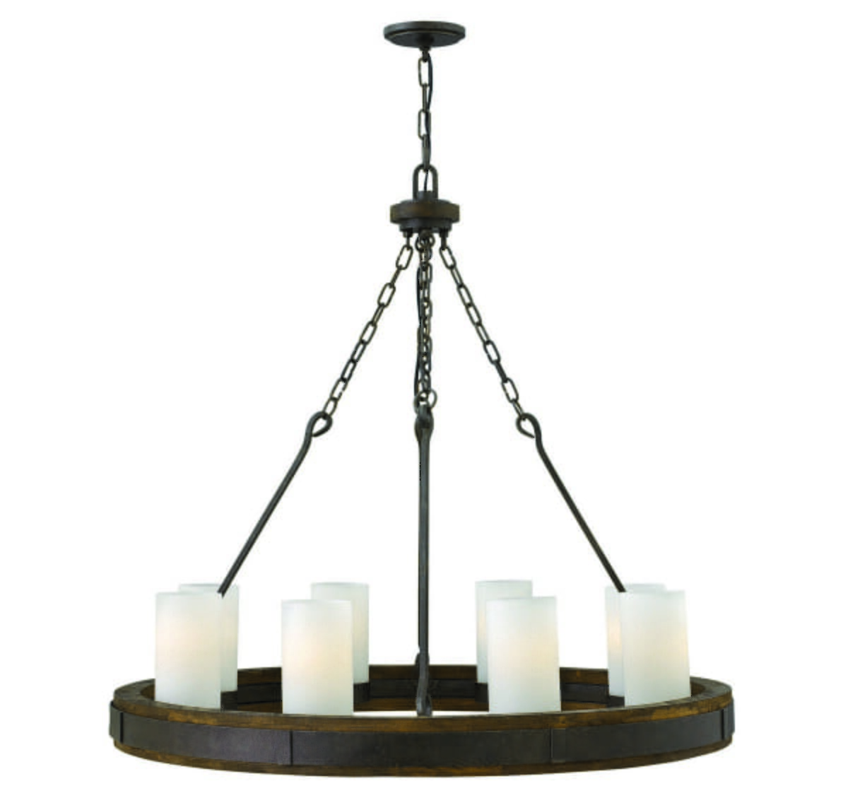 Fredrick Ramond Cabot 8-Light Chandelier in Rustic Iron