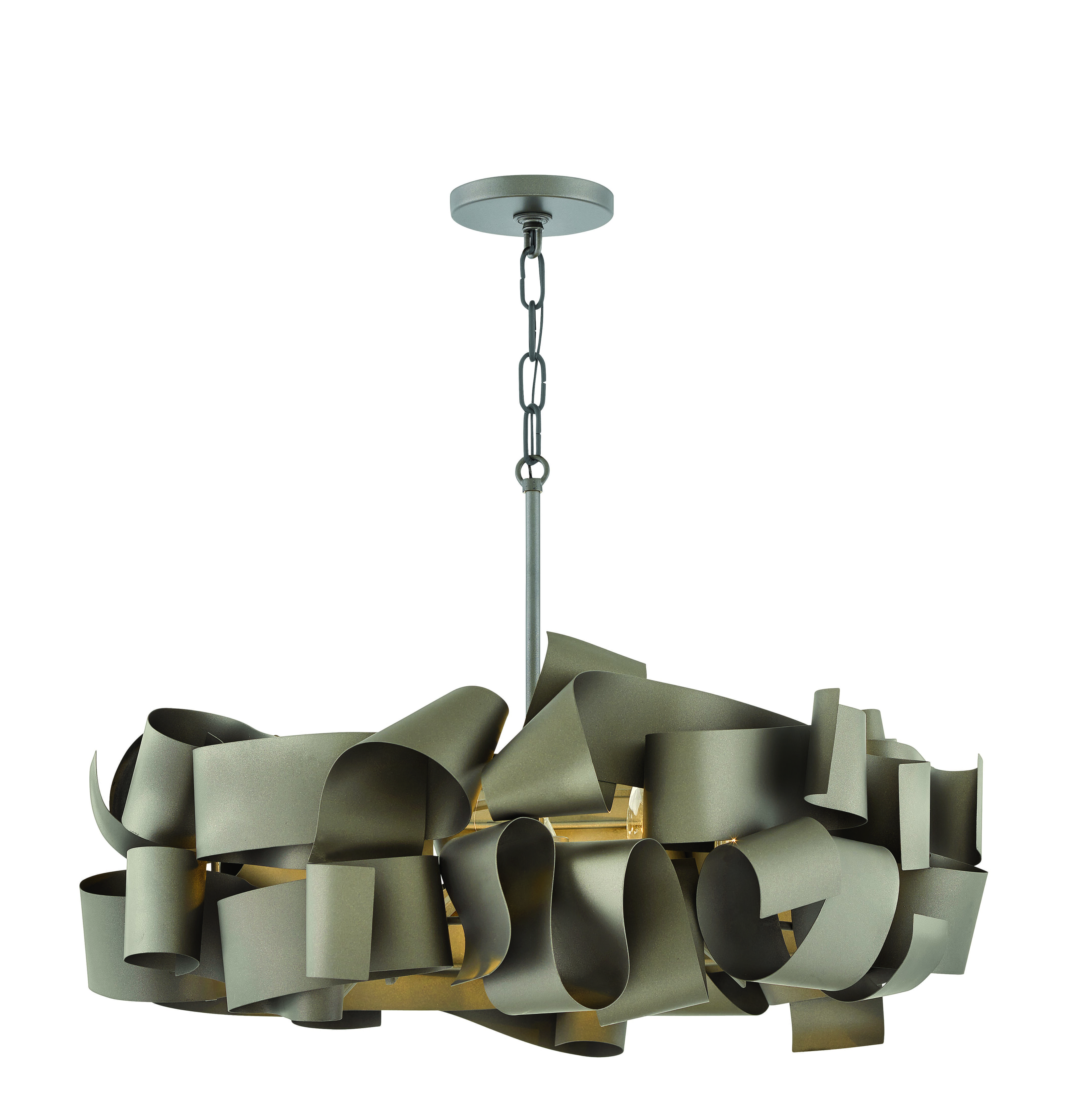 Fredrick Ramond Delfina 5-Light Chandelier in Metallic Matte Bronze