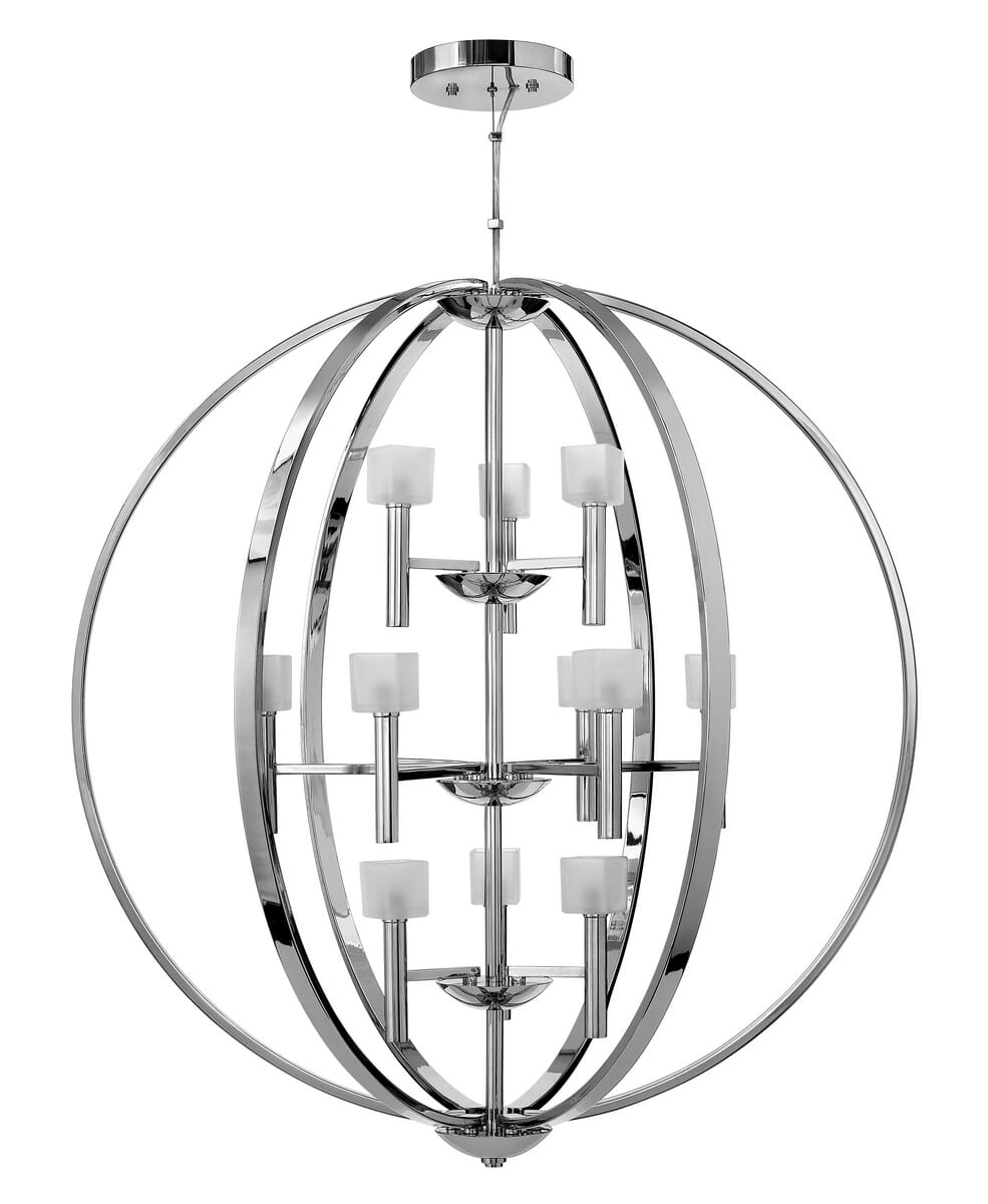 Fredrick Ramond Mondo 12-Light Chandelier in Polished Chrome*