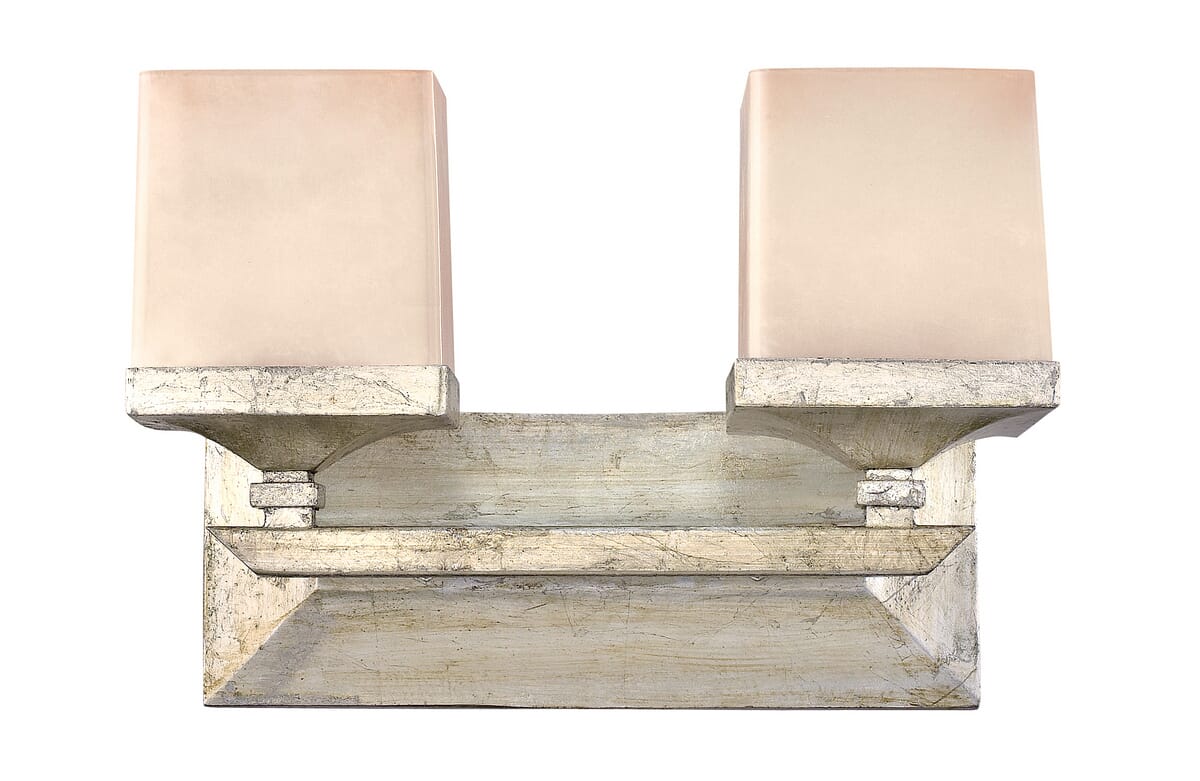 Hinkley San Simeon 2-Light Bathroom Vanity Light in Silver Leaf