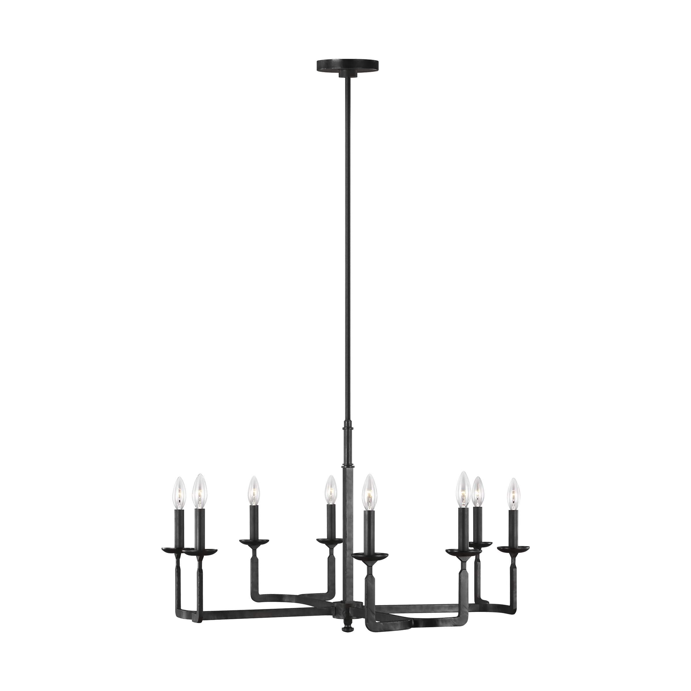 Feiss Ansley 8-Light Chandelier in Aged Iron