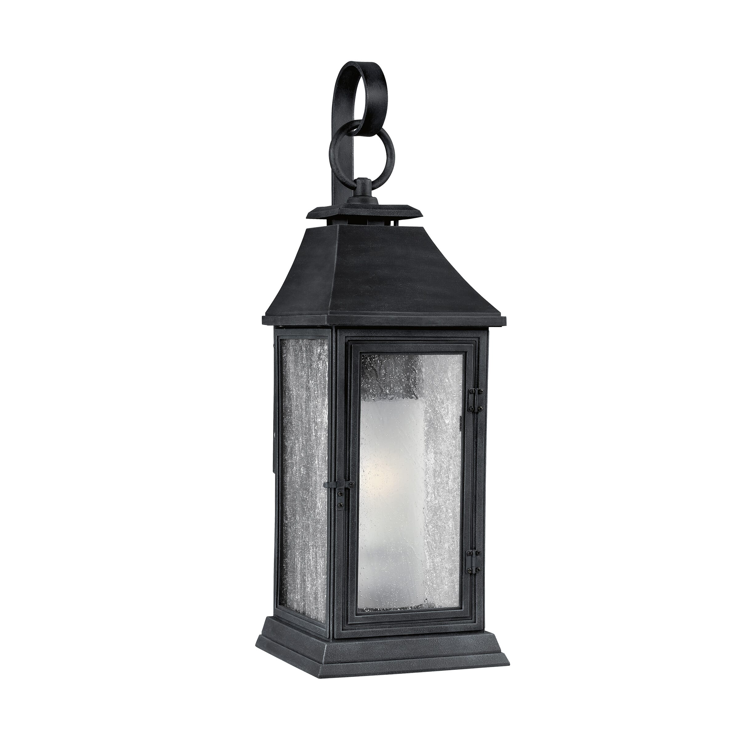 Feiss Shepherd 25.63" Outdoor Wall Sconce in Dark Weathered Zinc