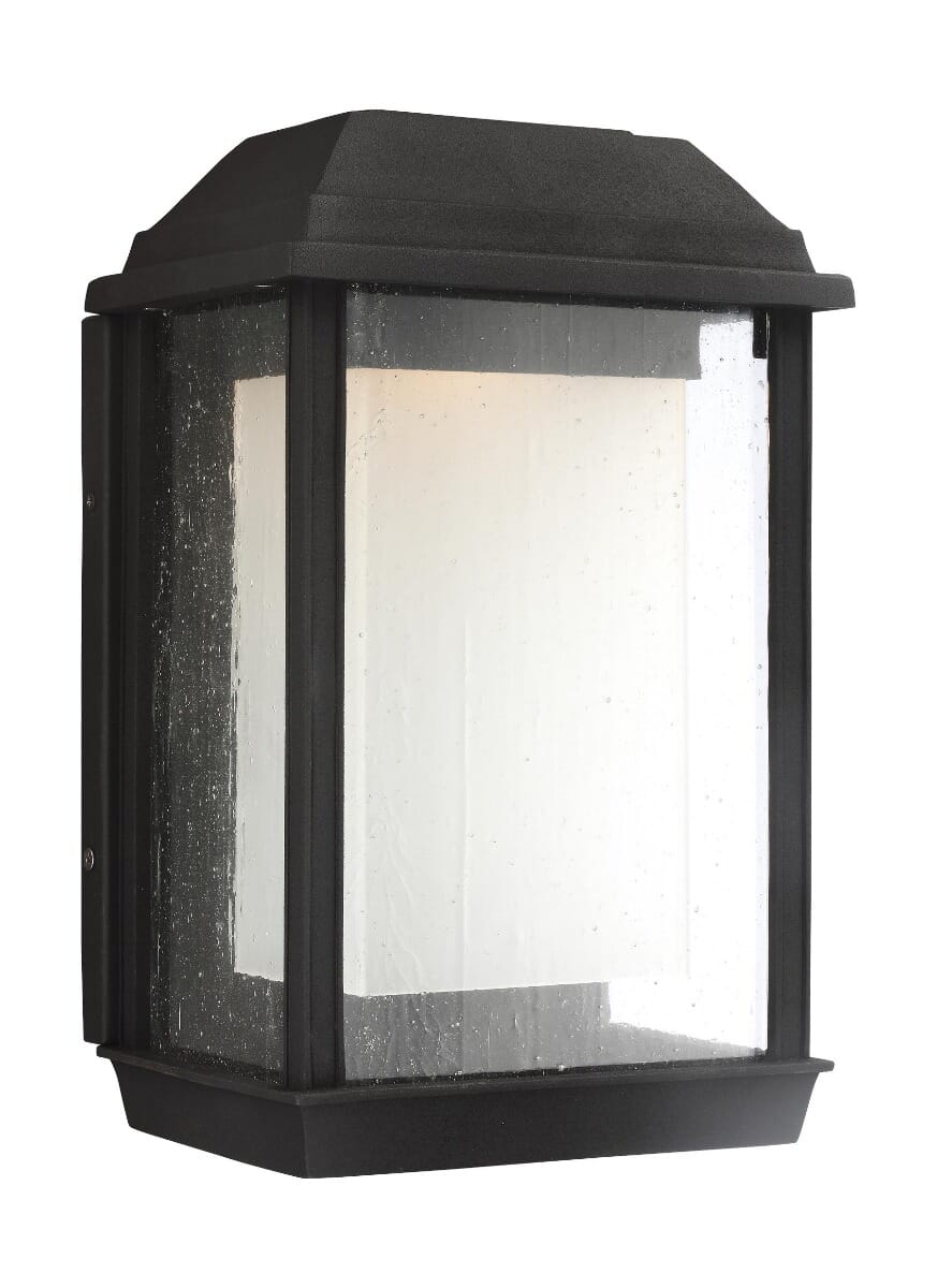 Feiss McHenry Medium StoneStrong Outdoor LED Wall Lantern in Textured Black