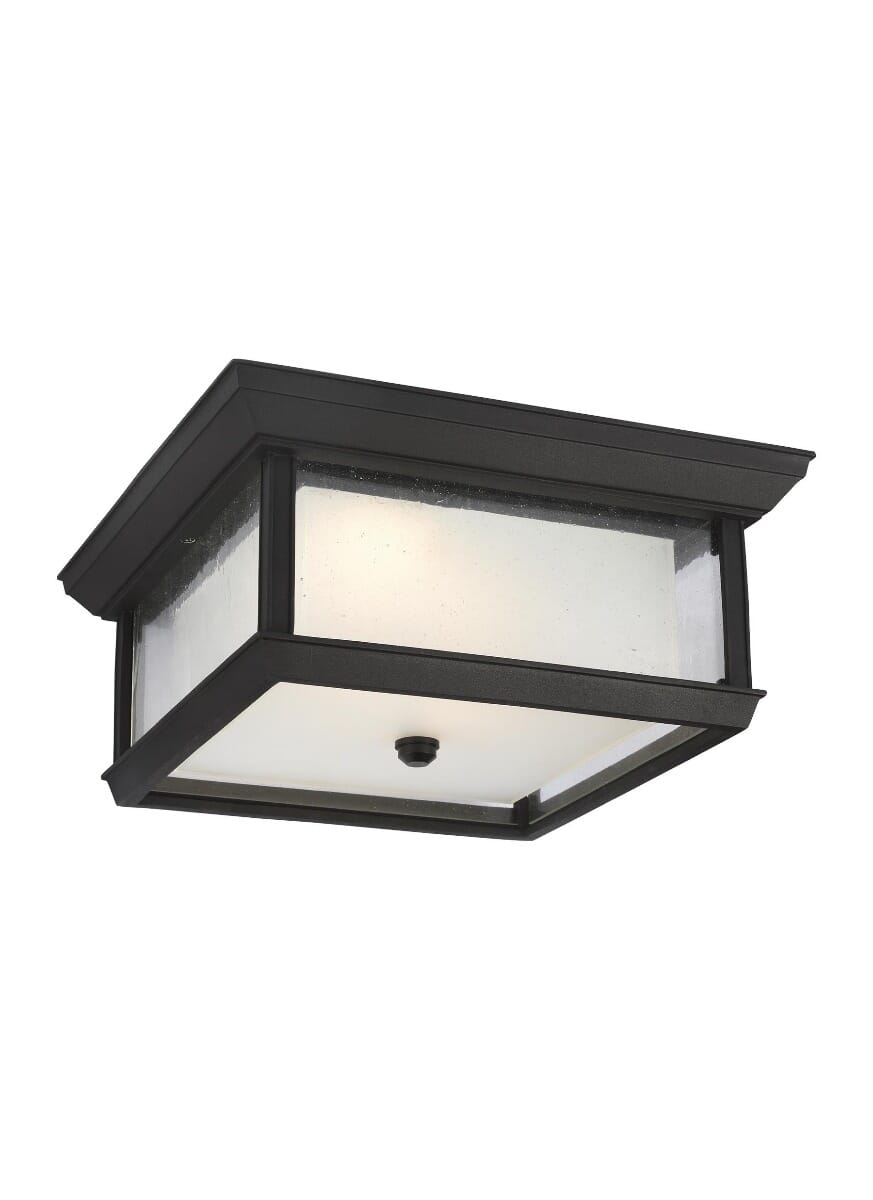 Feiss McHenry Outdoor LED Ceiling Light in Textured Black