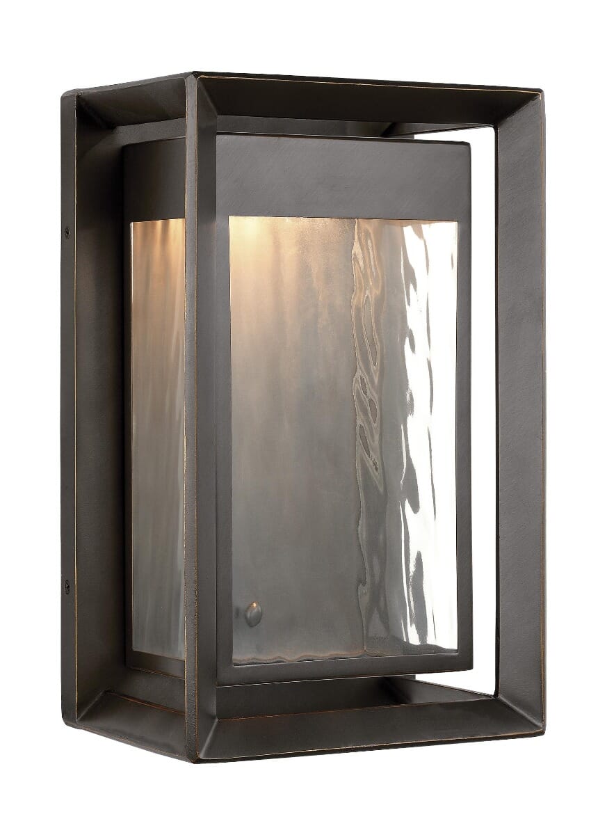 Feiss Urbandale Outdoor Modern LED Wall Lantern in Antique Bronze