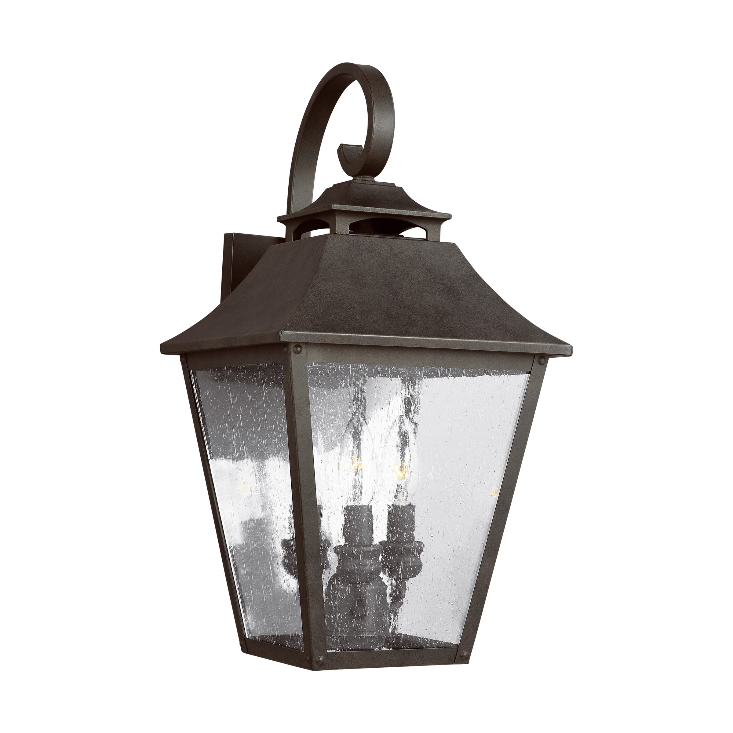 Feiss Galena 3-Light Outdoor Wall Light in Sable