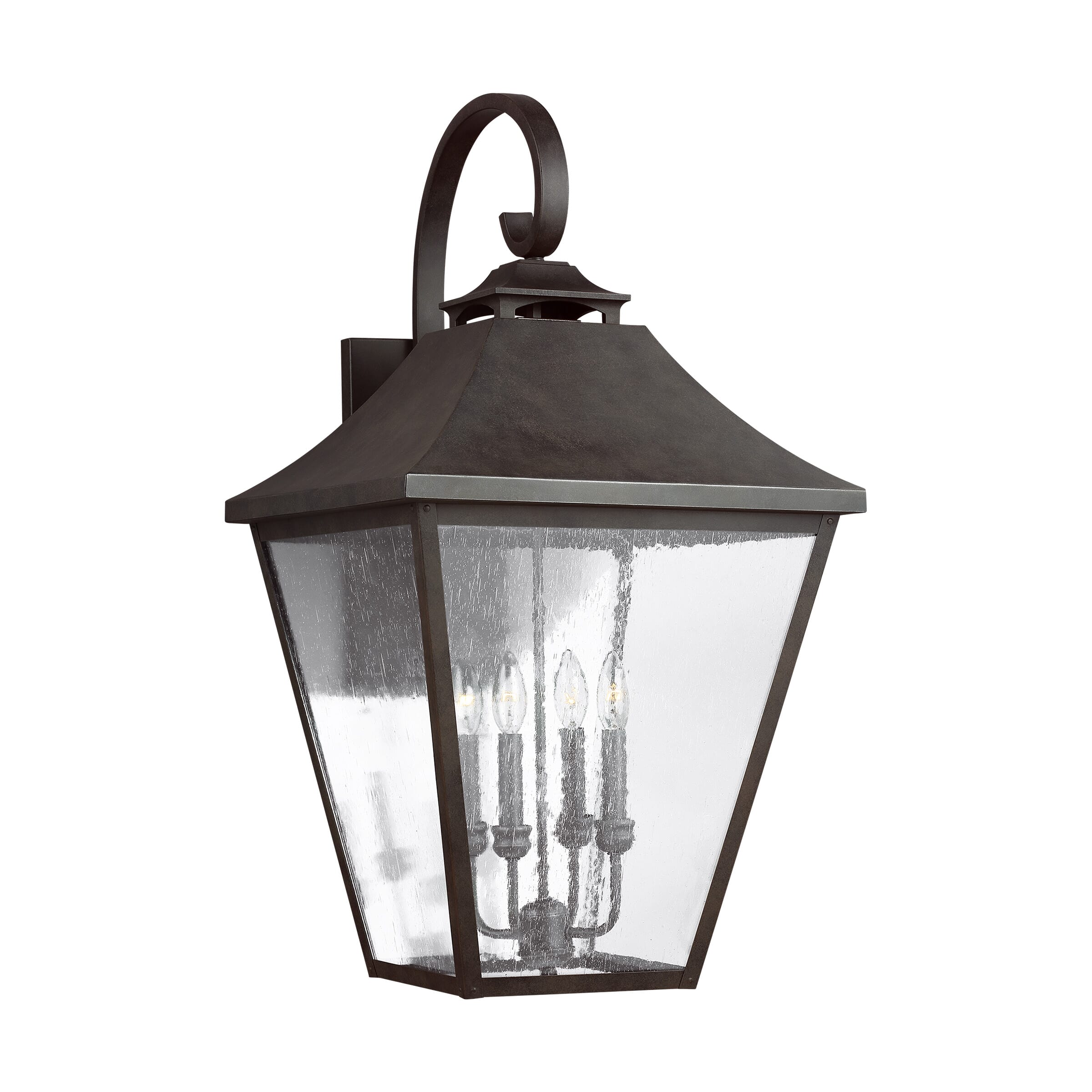 Feiss Galena 4-Light 17" Outdoor Wall Light in Sable