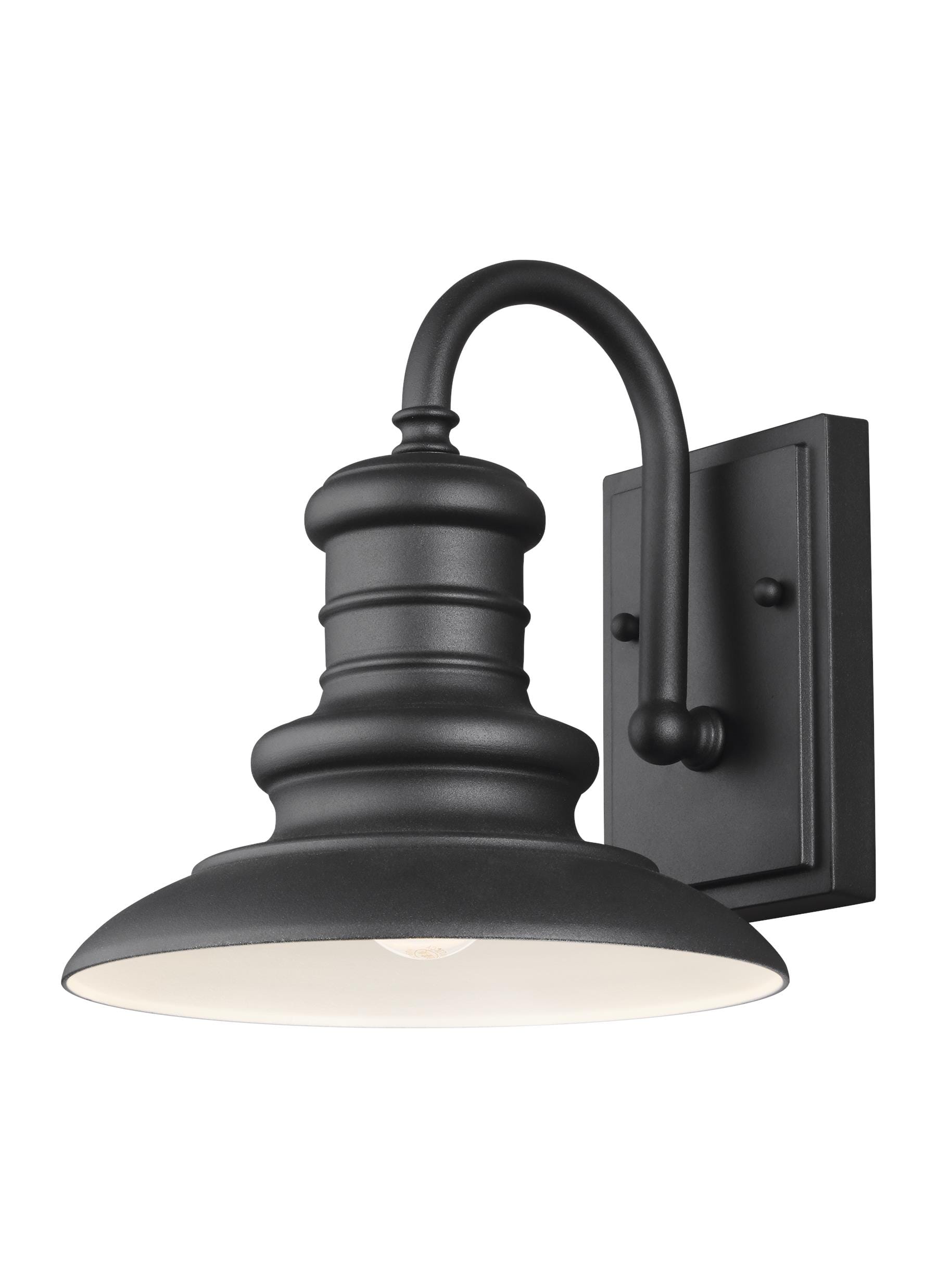 Feiss Redding Station 10" Outdoor Wall Light in Textured Black