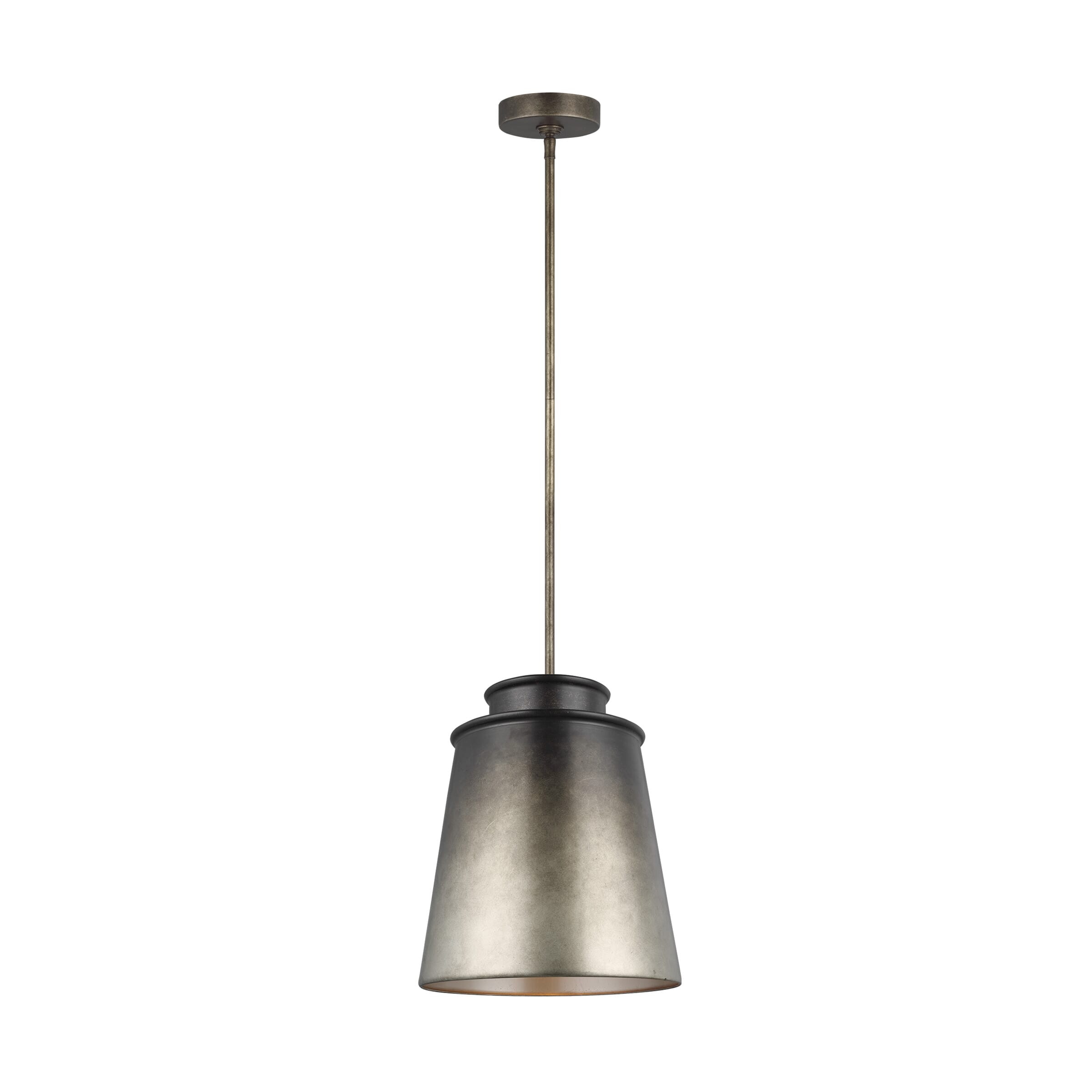 Feiss Fiona 1-Light Pendant in Oil Can Grey