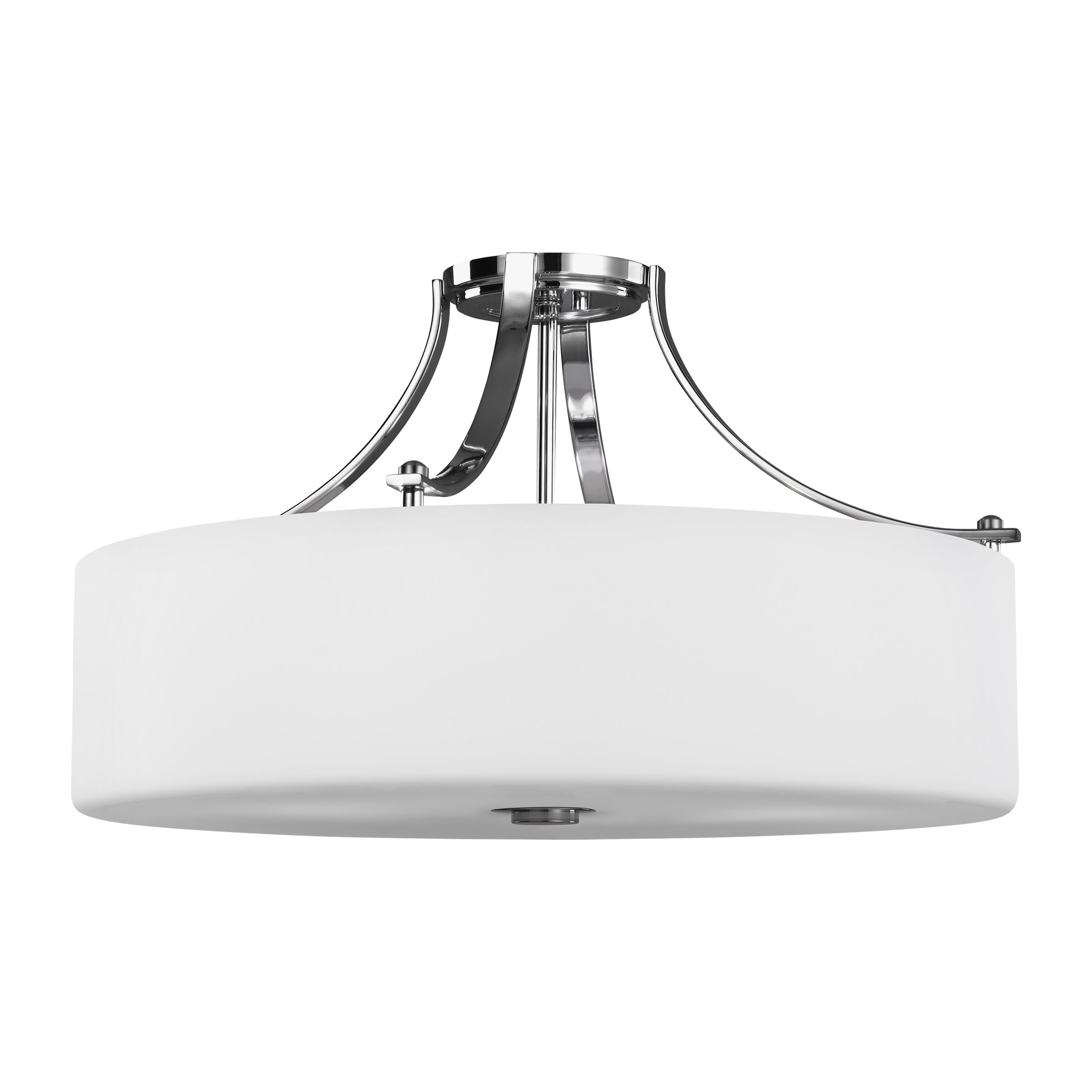 Sea Gull Lighting Sunset Drive 4-Light Semi-Flush Ceiling Light in Chrome