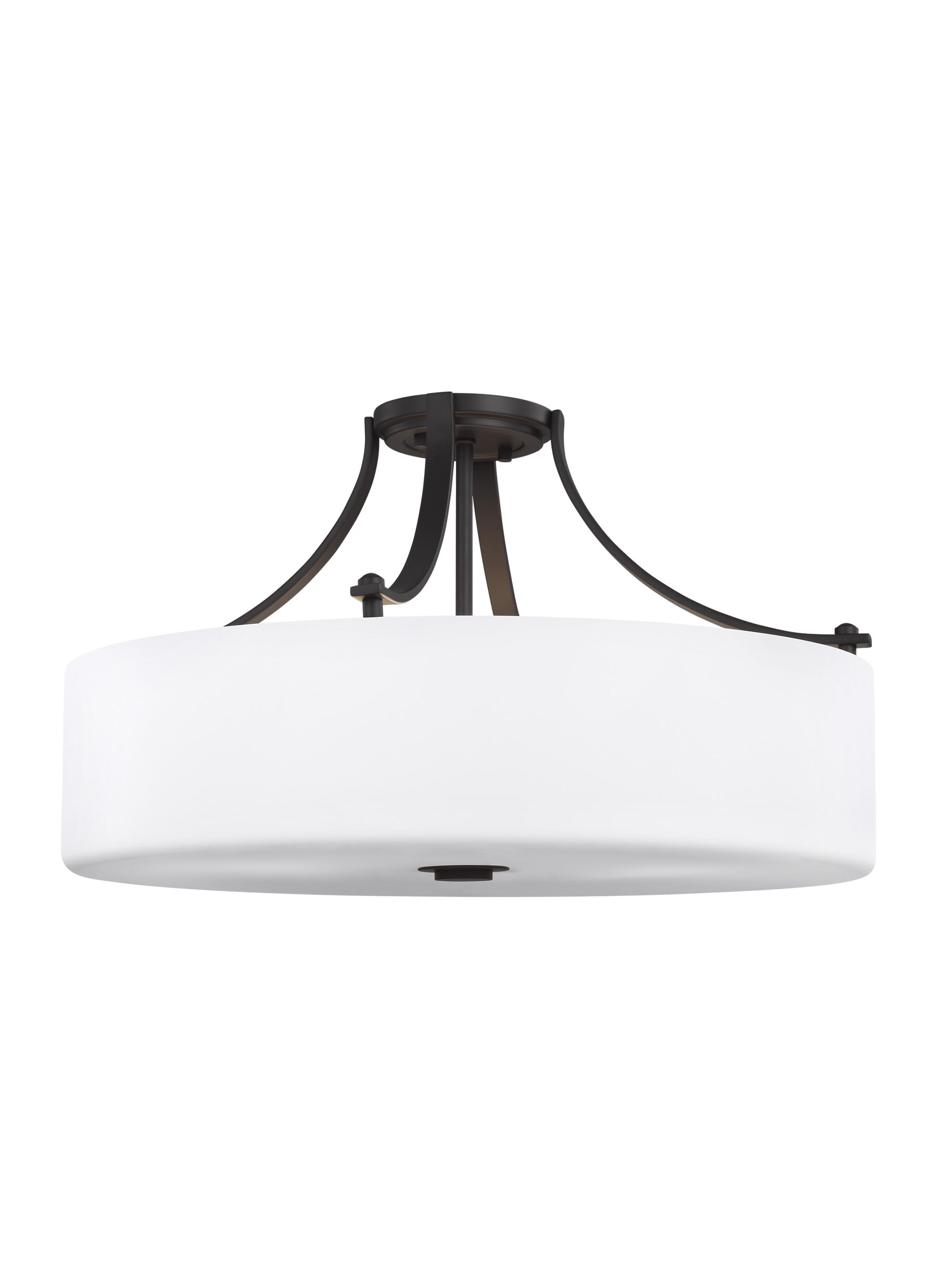 Sea Gull Lighting Sunset Drive 4-Light Semi-Flush Ceiling Light in Oil Rubbed Bronze