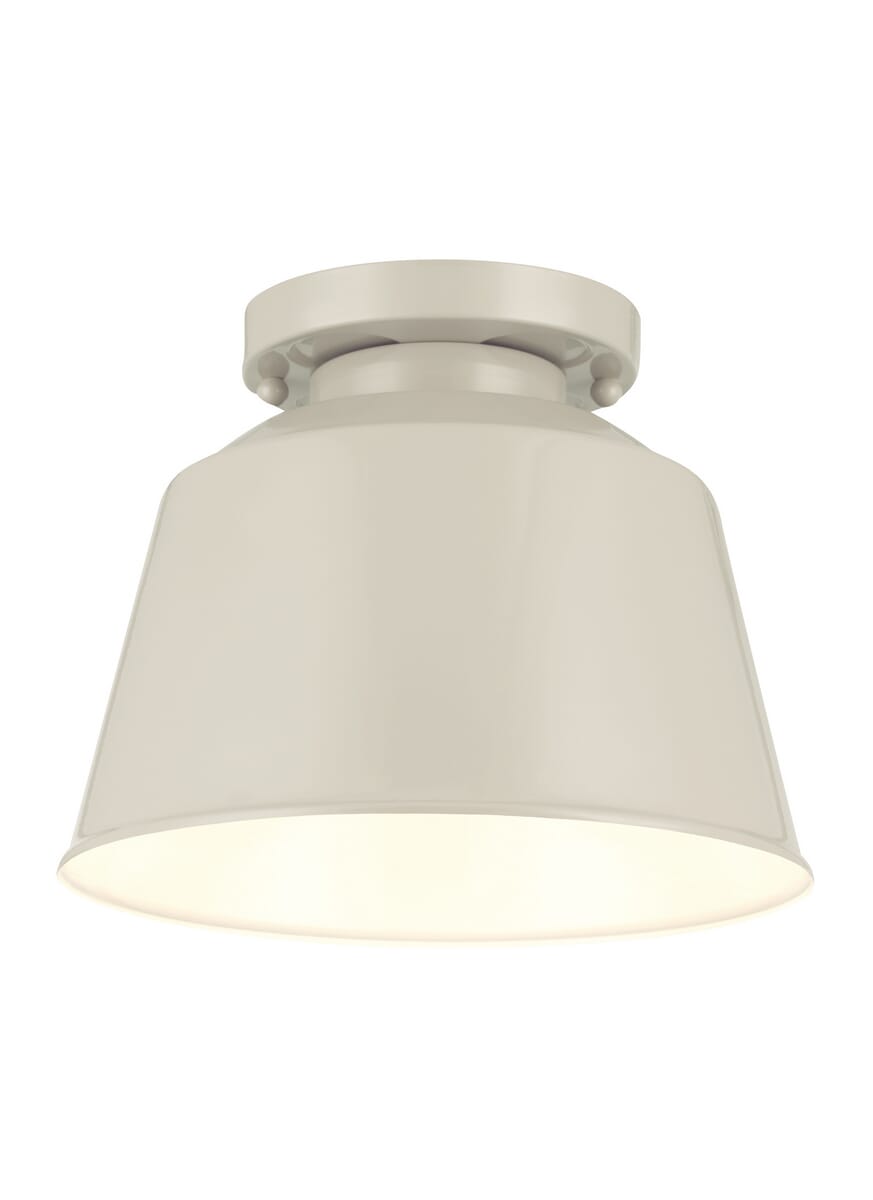 Feiss Freemont Hi Gloss Grey Outdoor Flush Ceiling Light