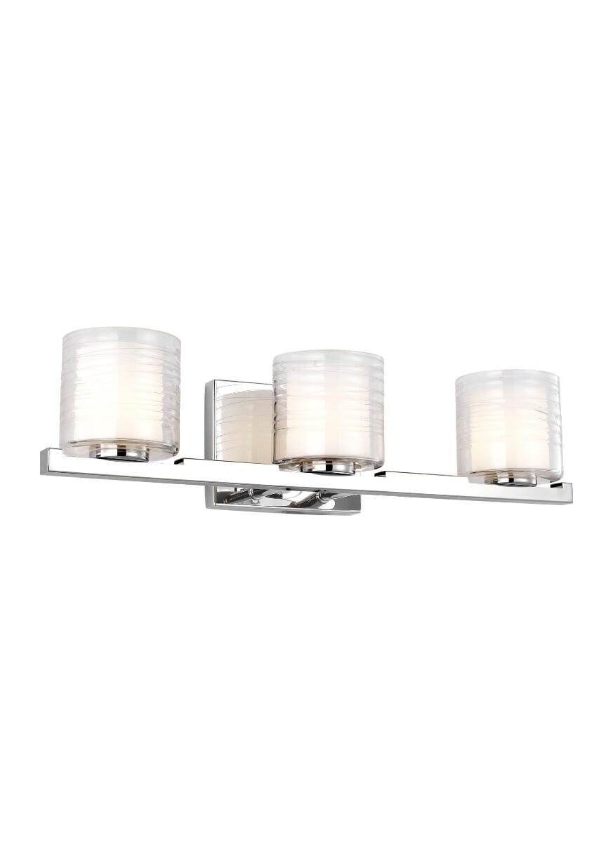 Feiss Volo 3-Light 23" Bathroom Vanity Light in Chrome