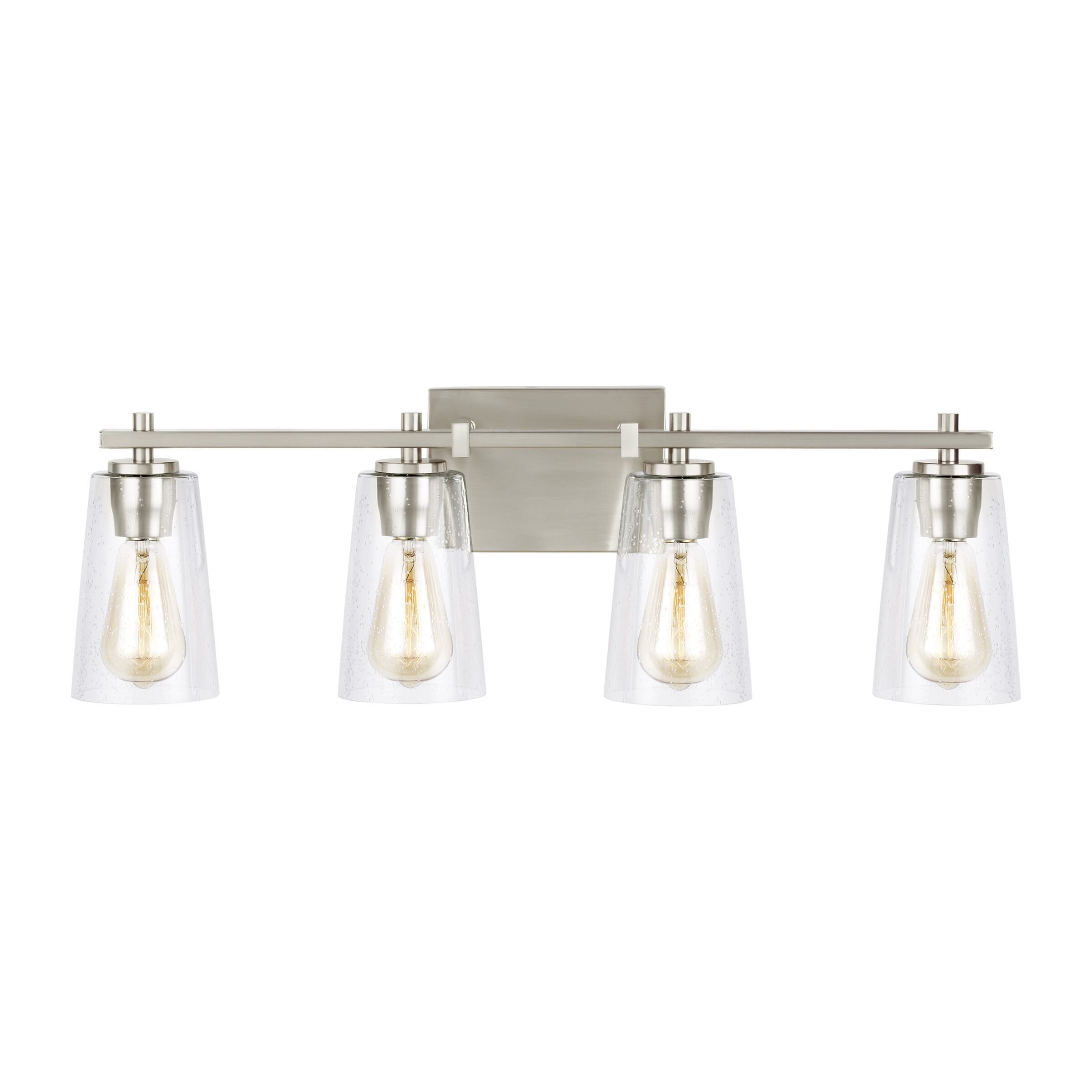 Feiss Mercer 4-Light Bathroom Vanity Light in Satin Nickel