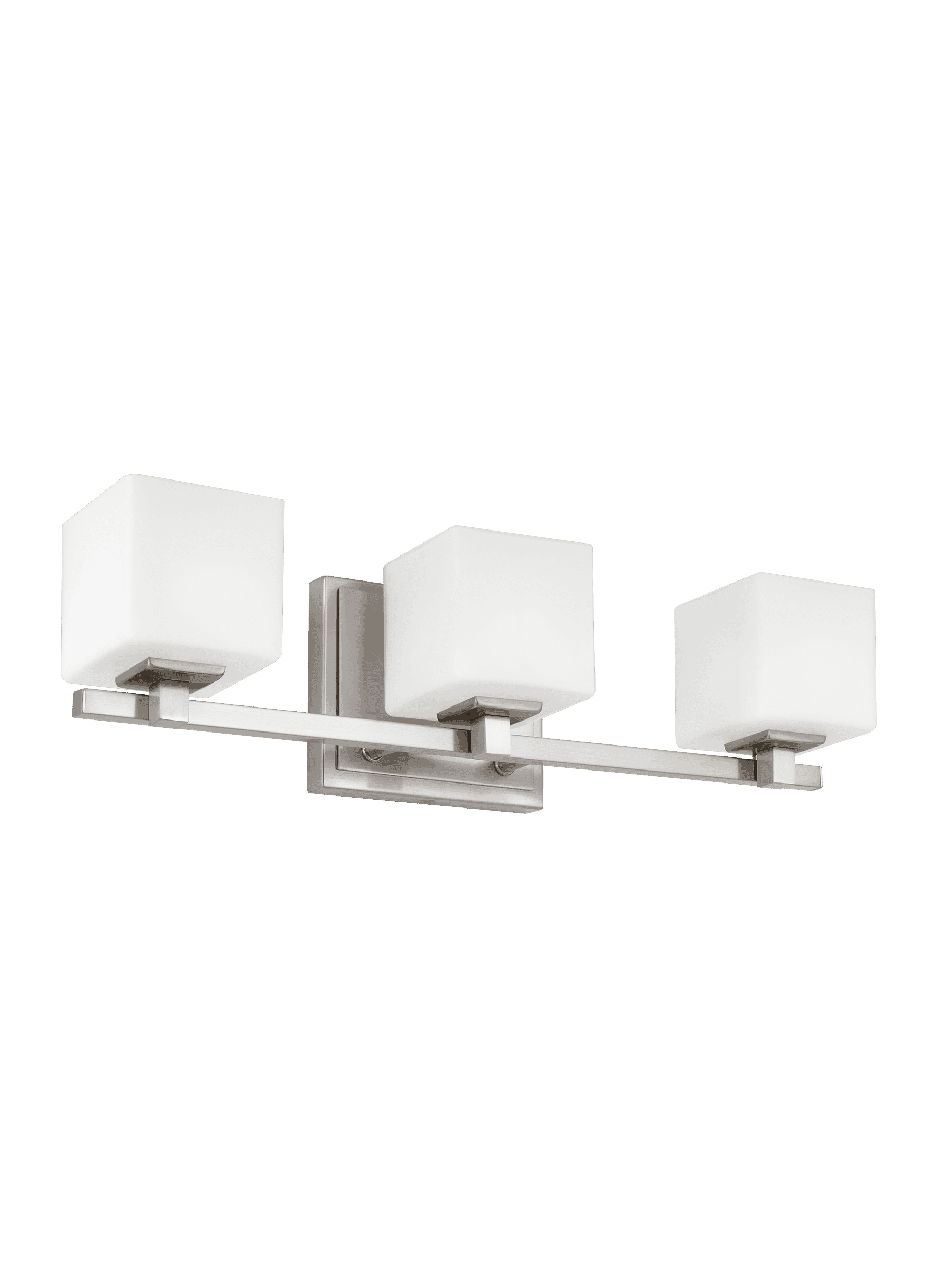 Feiss Sutton 3-Light Bathroom Vanity Light in Satin Nickel