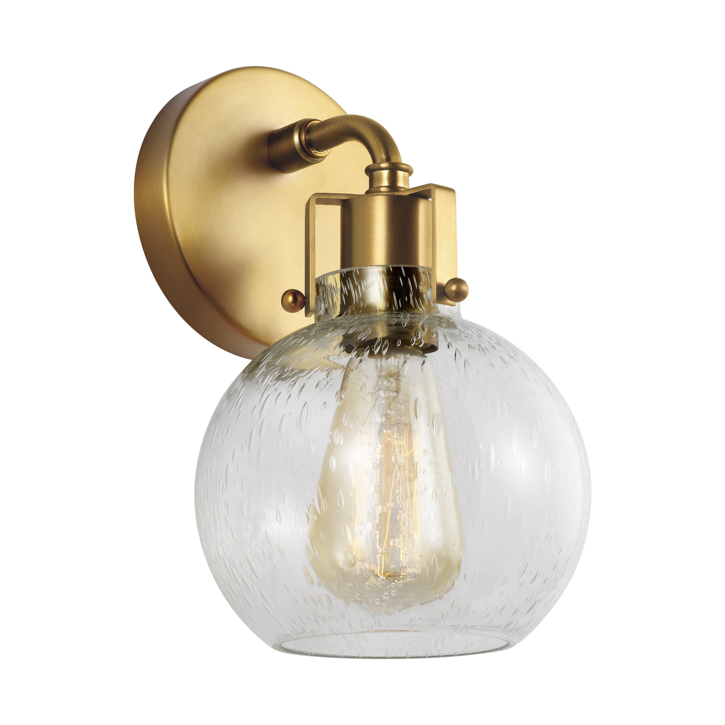 Feiss Clara 10" Wall Sconce in Burnished Brass