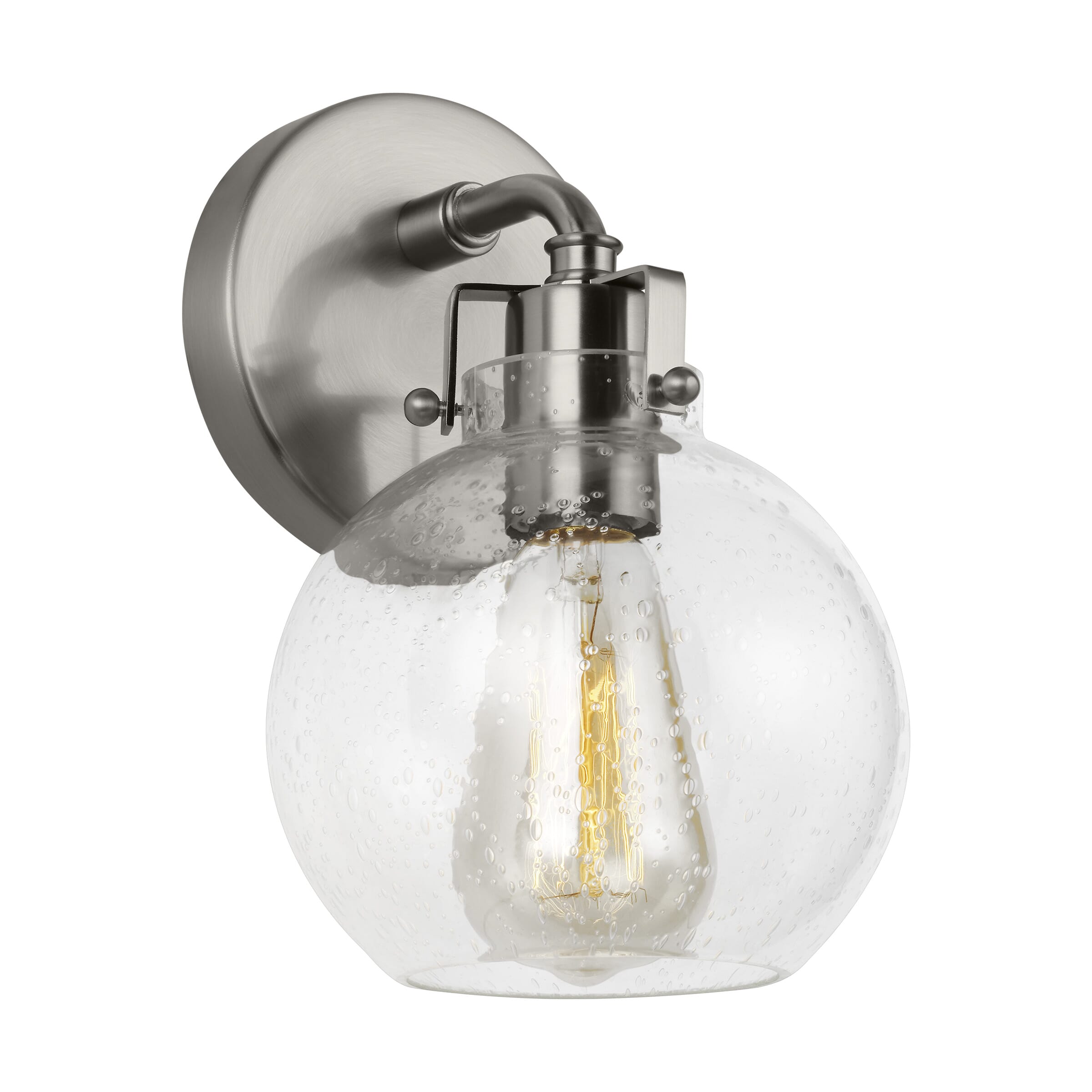 Feiss Clara  Bathroom Vanity Light in Satin Nickel