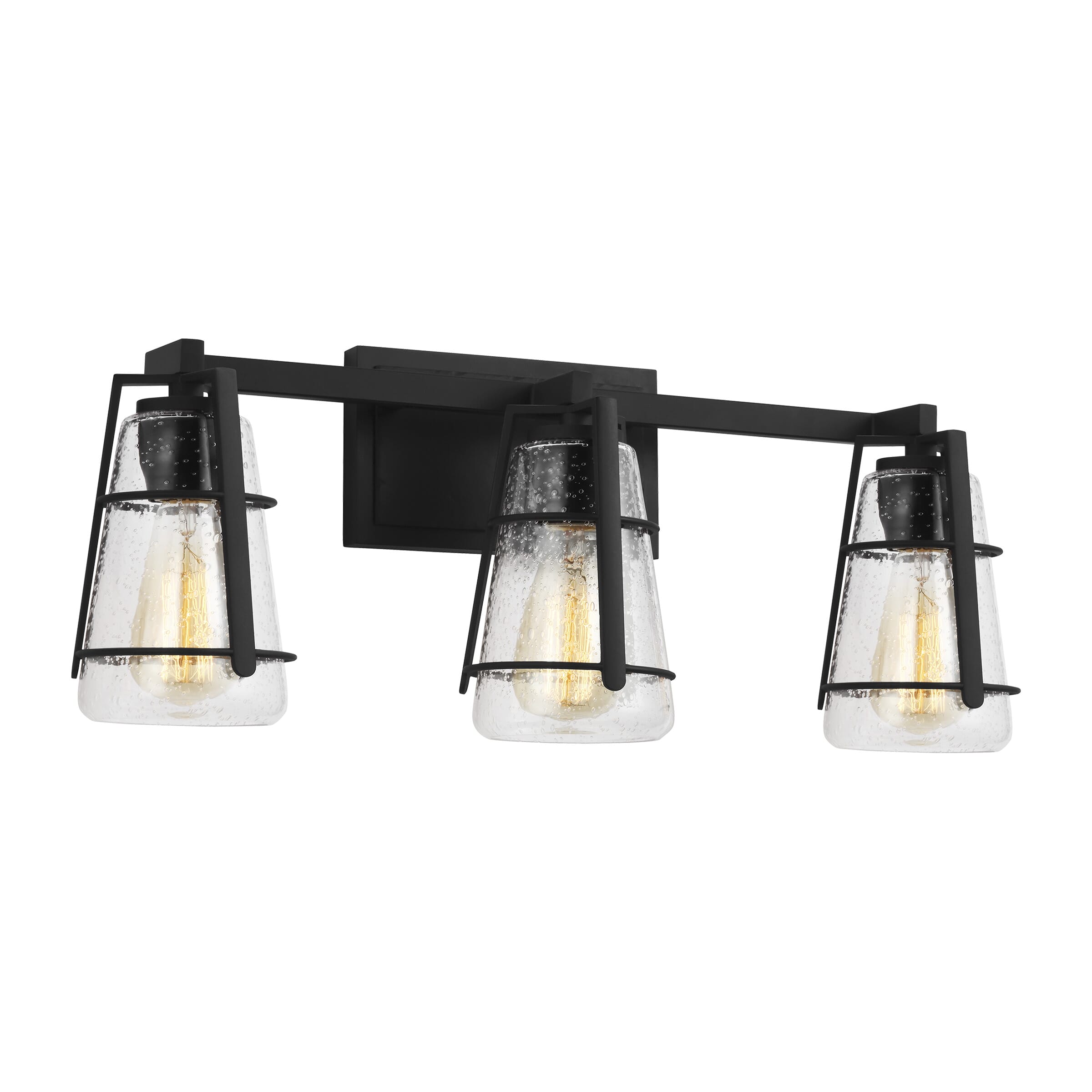 Feiss Adelaide 24" 3-Light Bathroom Vanity Light in Midnight Black