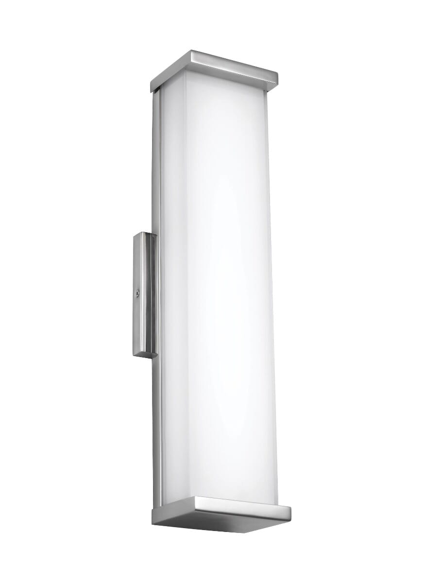 Feiss Altron 18" Indoor / Outdoor Wall Sconce in Polished Stainless Steel