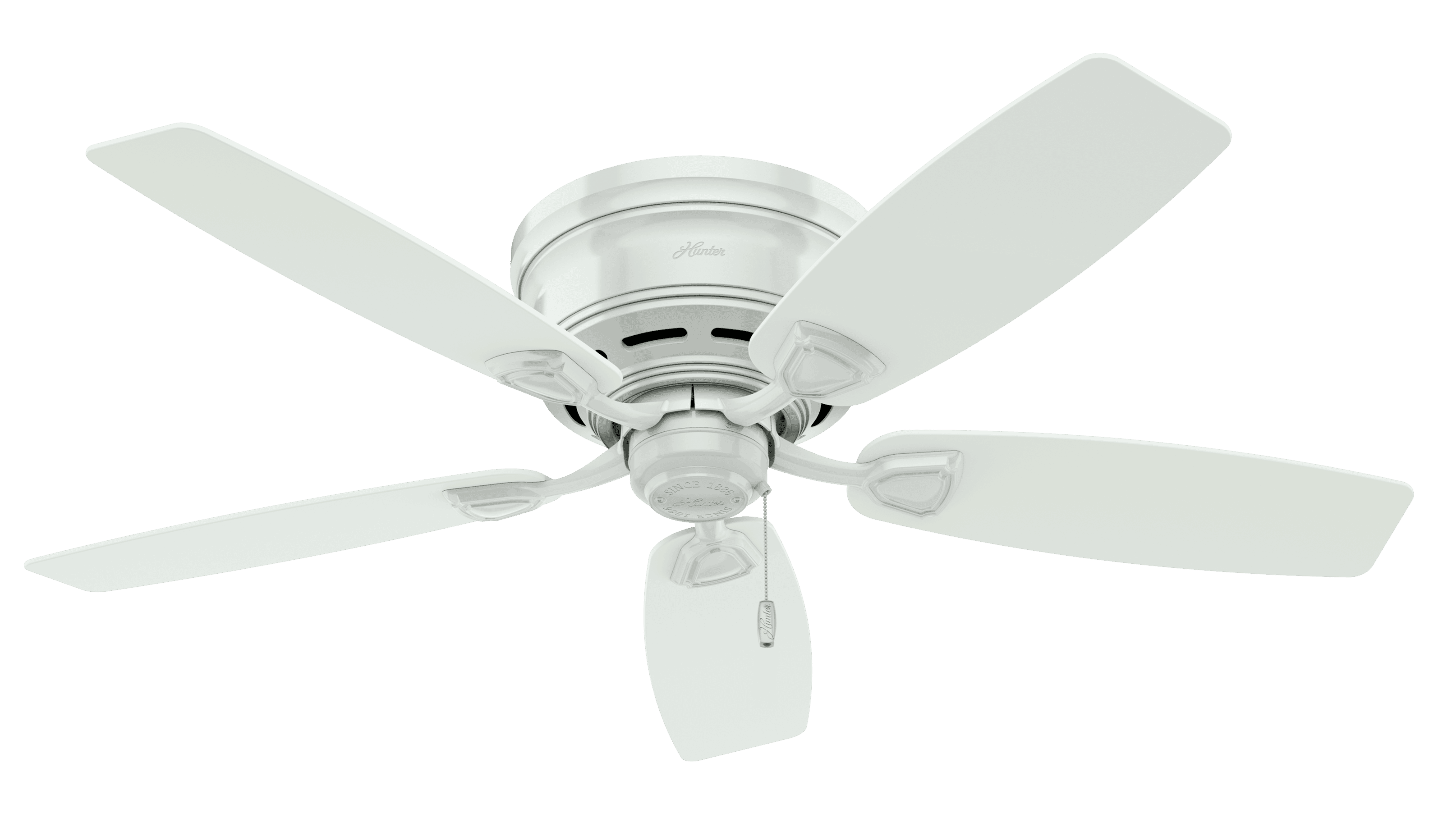 Hunter Sea Wind 48" Indoor/Outdoor Flush Mount Ceiling Fan in White