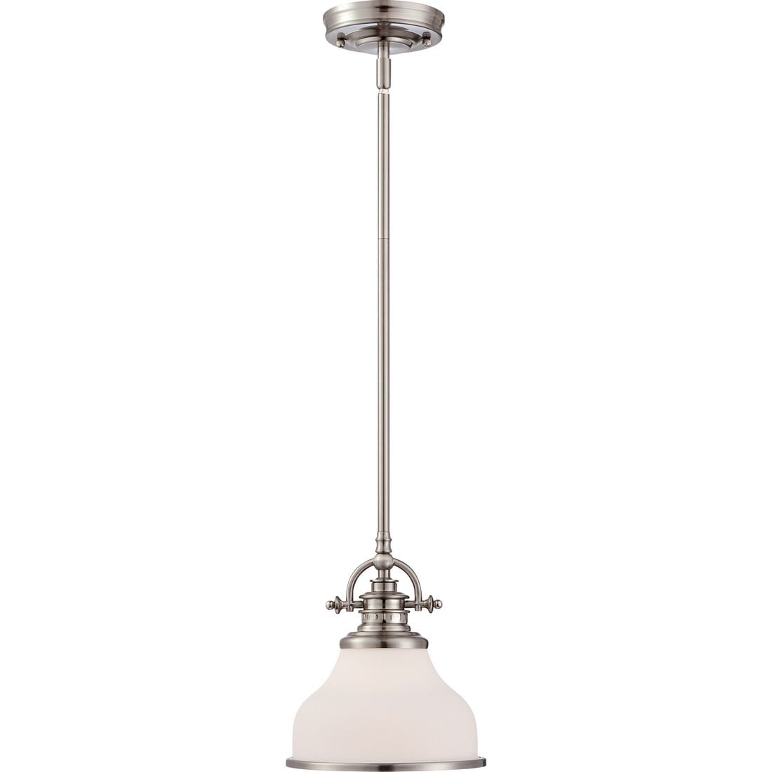 Quoizel Grant 8" Pendant Light in Brushed Nickel