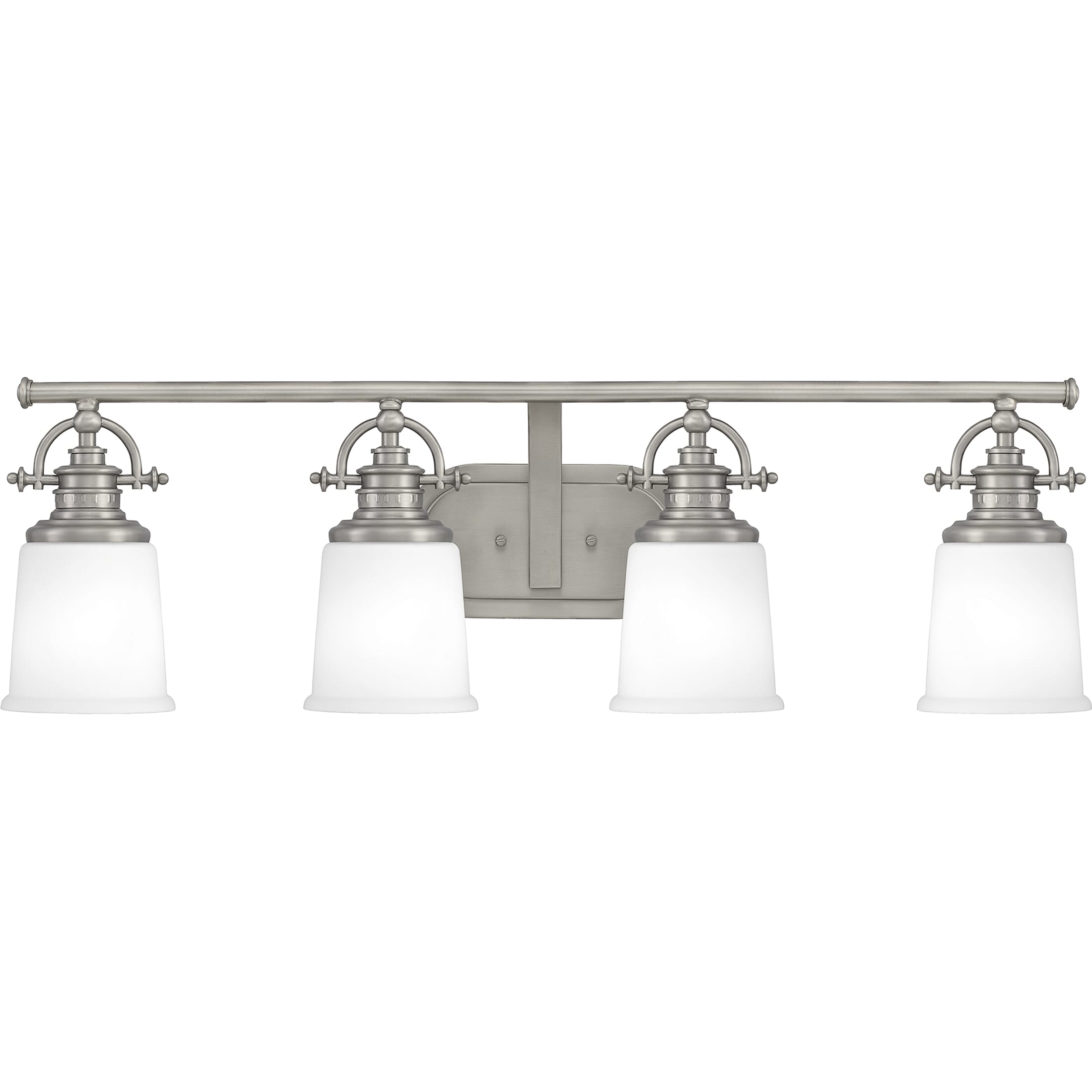 Quoizel Grant 4-Light 32" Bathroom Vanity Light in Antique Nickel