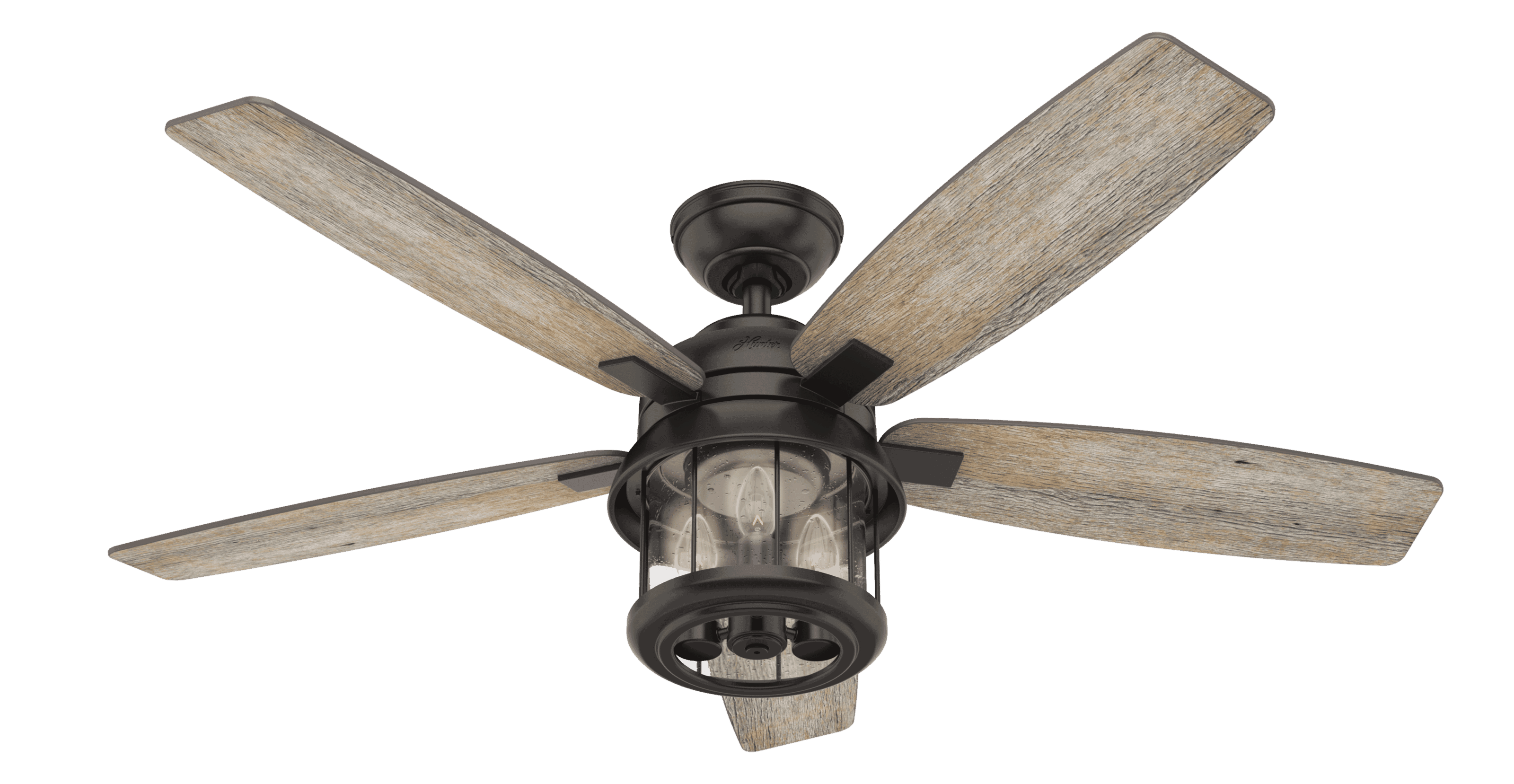 Hunter Coral Bay 3-Light 52" LED Indoor/Outdoor Ceiling Fan in Noble Bronze