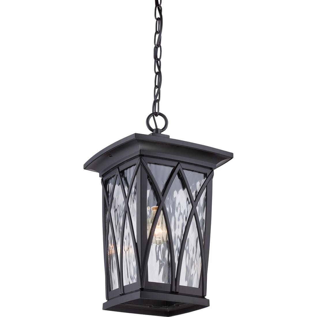 Quoizel Grover 11" Outdoor Hanging Light in Mystic Black