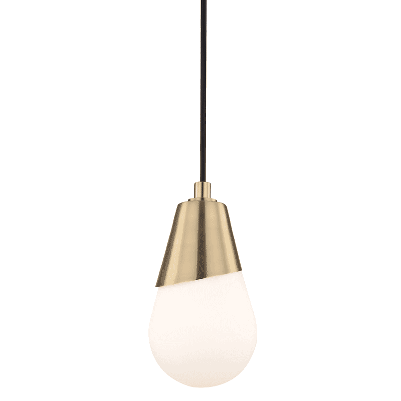 Mitzi Cora 10" Pendant Light in Aged Brass