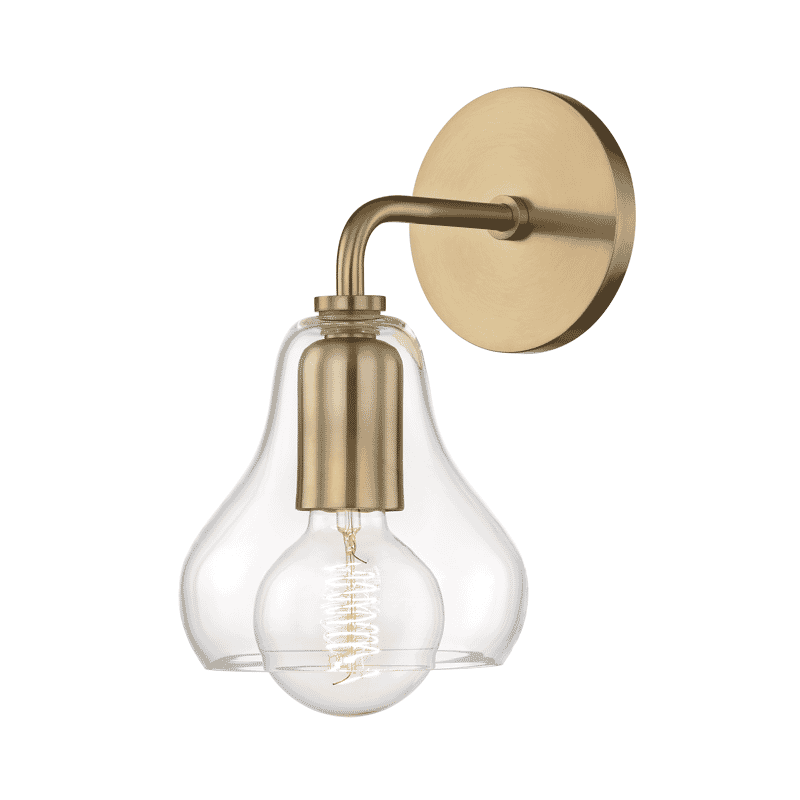 Mitzi Sadie 11" Wall Sconce in Aged Brass