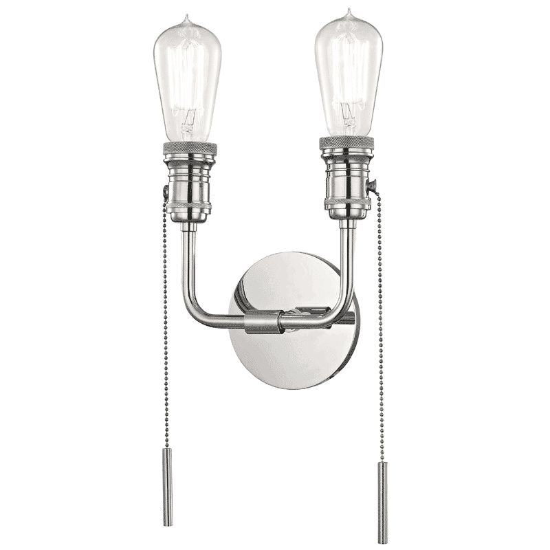 Mitzi Lexi 2-Light 13" Wall Sconce in Polished Nickel