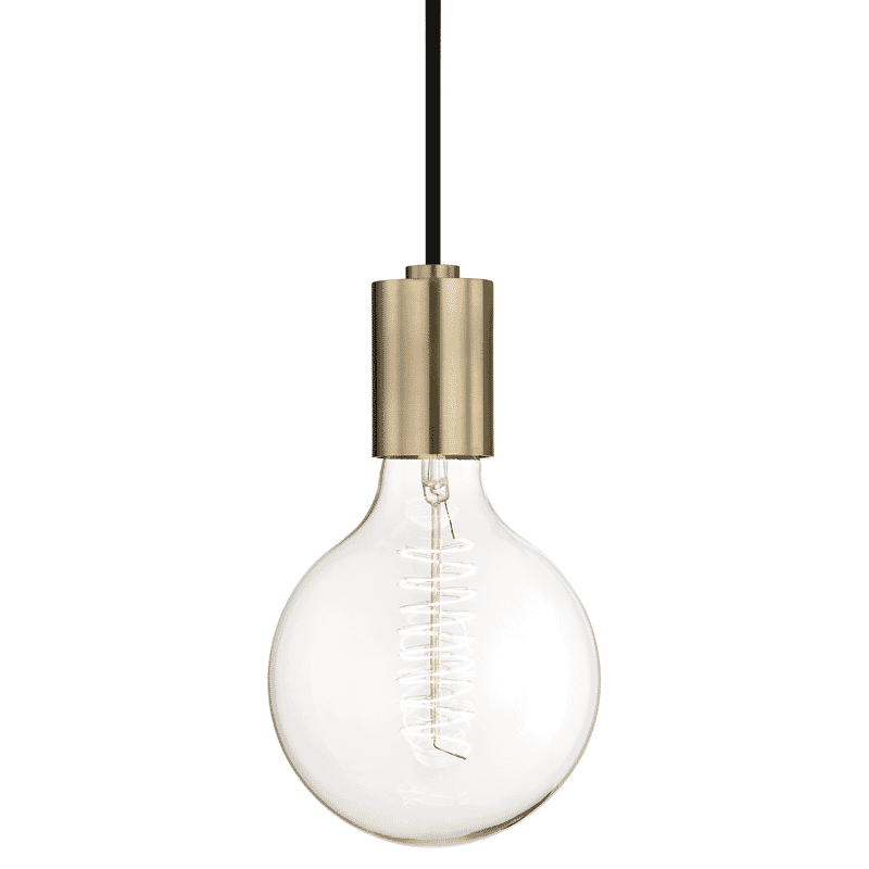 Mitzi Ava 9" Pendant Light in Aged Brass