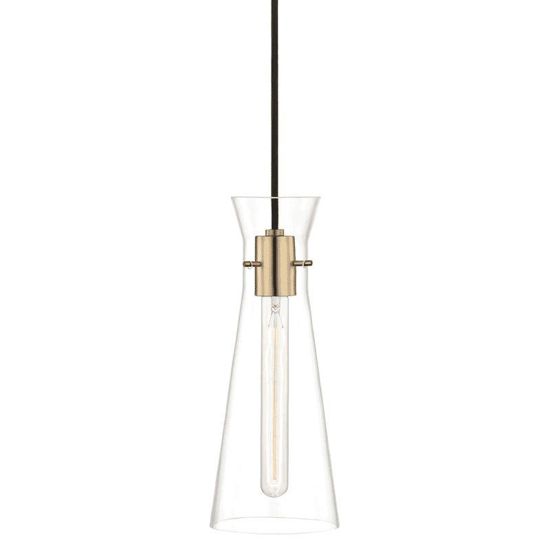 Mitzi Anya 15" Pendant Light in Aged Brass