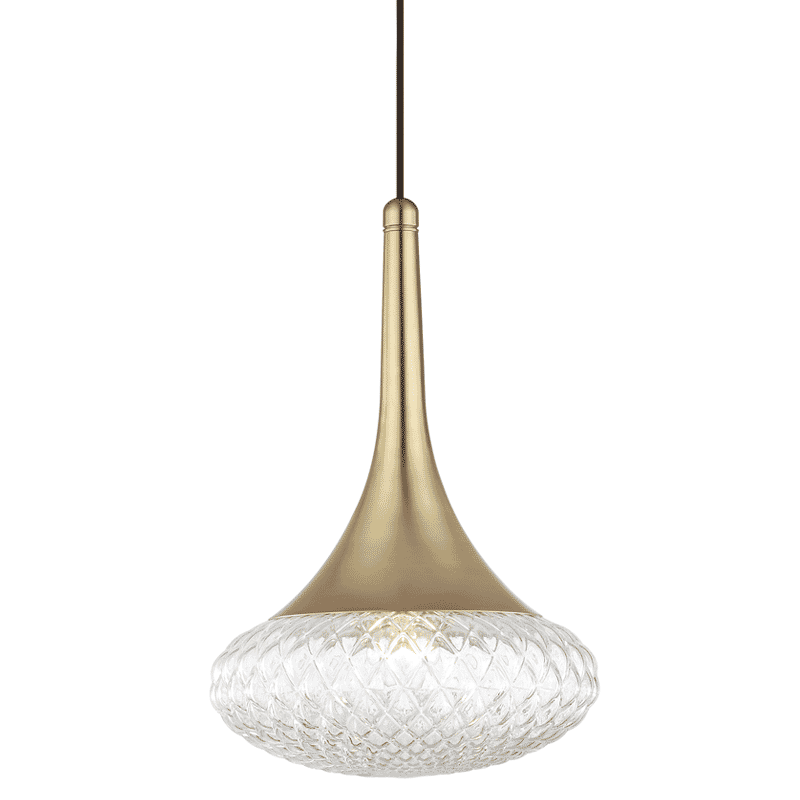 Mitzi Bella 18" Pendant Light in Aged Brass