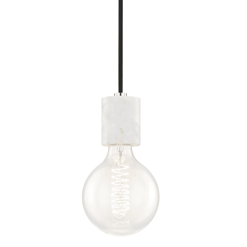 Mitzi Asime 10" Pendant Light in Polished Nickel