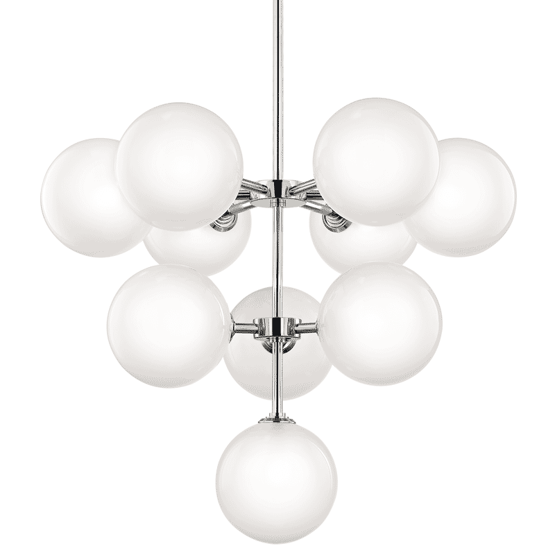 Mitzi Ashleigh 10-Light Chandelier in Polished Nickel