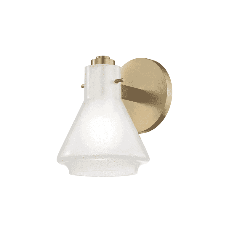 Mitzi Rosie 6" Bathroom Vanity Light in Aged Brass