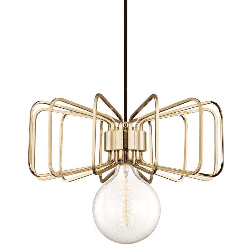 Mitzi Daisy 10" Pendant Light in Polished Bronze